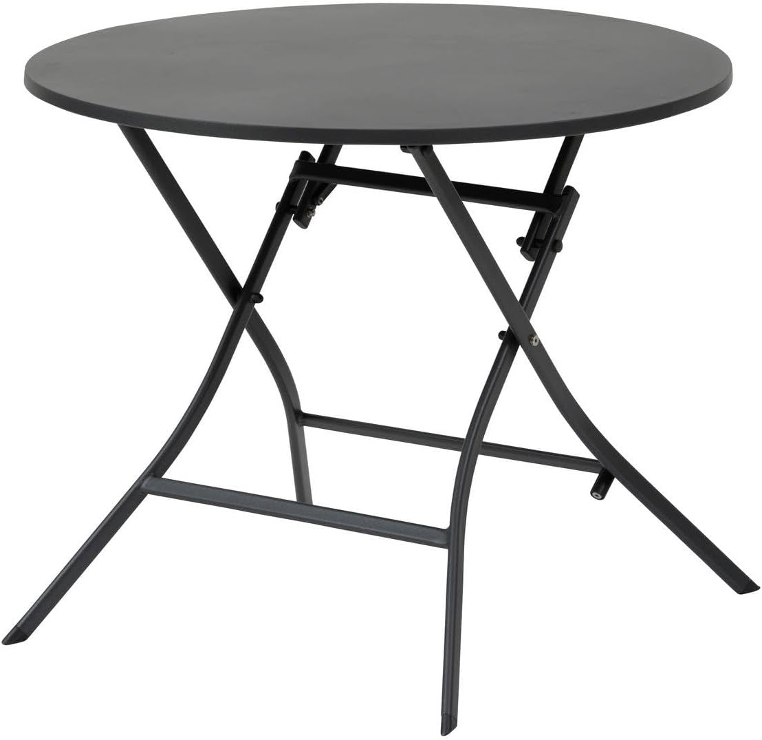 etezen - Greensboro série - ronde pliante 4 places - acier époxy renfort