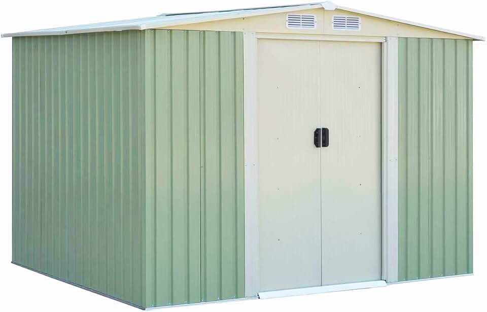 etezen - Abri de Jardin Série Stockage - 205x257x175,5 cm - porte coulissante, toit galvanisé, aération