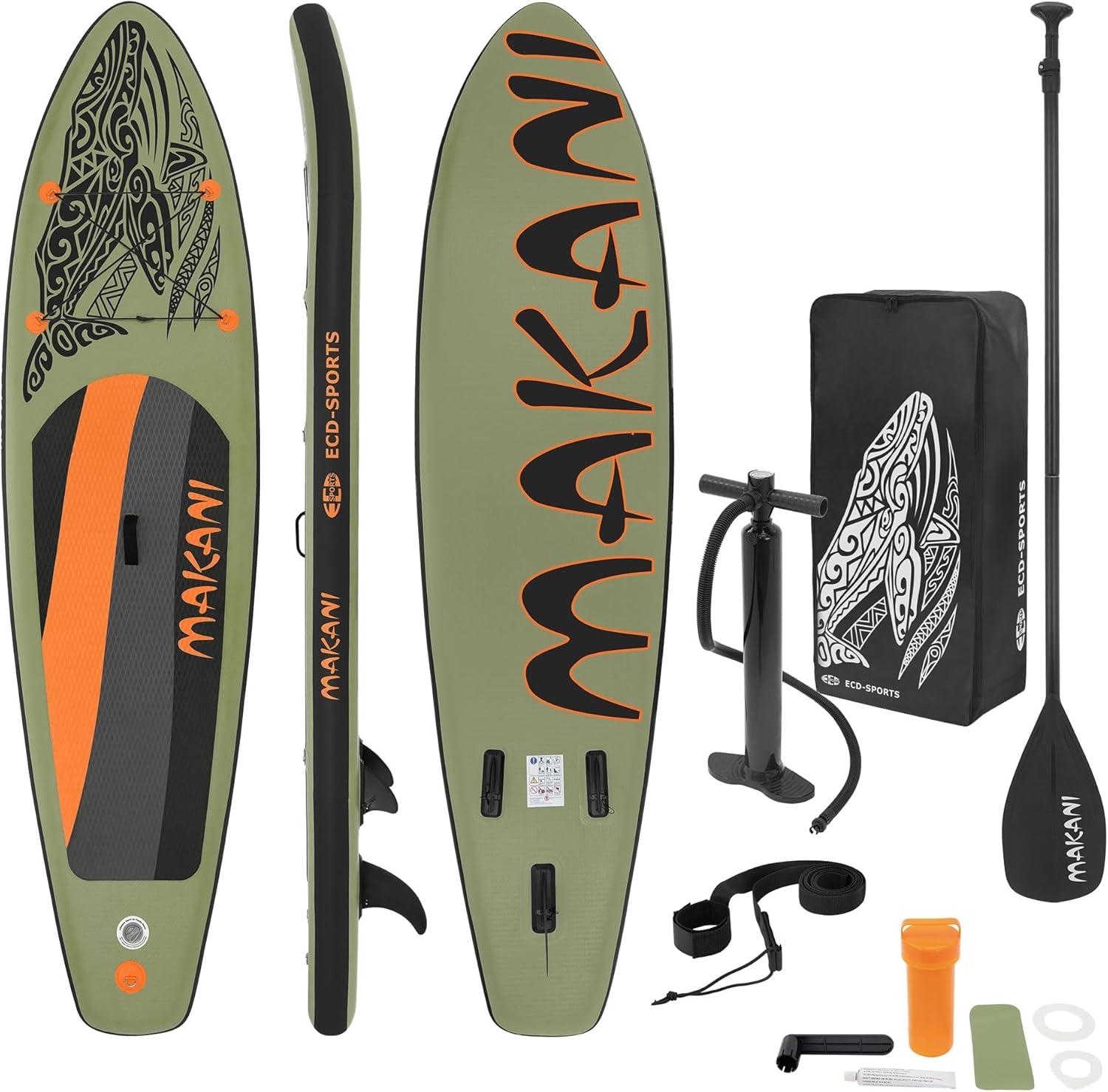 etezen - Stand Up Paddle Série - 305/308/320/380 cm - PVC, 120/150 kg, épaisseur 10/15 cm, sac, pompe