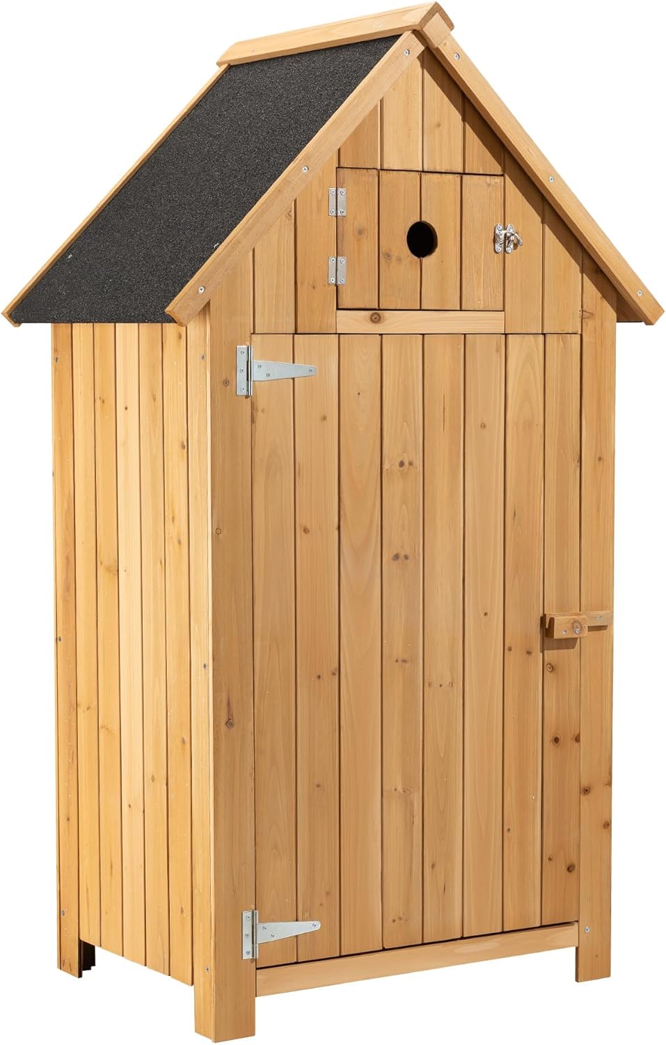 etezen - Abri de jardin bois - 770x540x1370mm - toit bitume, 2 portes